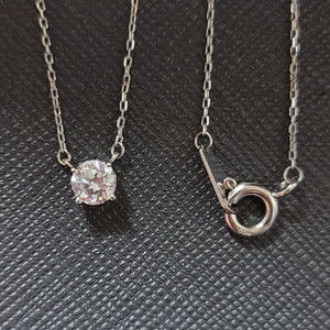 (정가 50만원) 새제품! 14k 3부 사이즈 화이트골드 목걸이