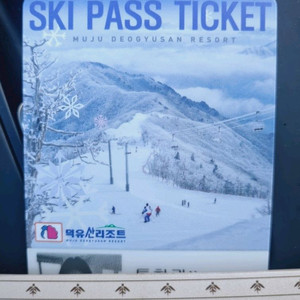 무주 시즌권 소인1매 판매 이미지