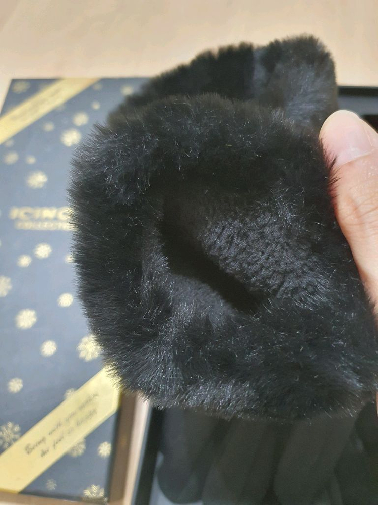 ICINOO 여성 털 장갑--2