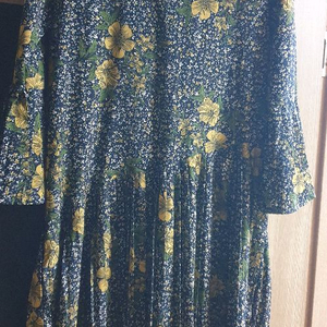 (Free 55~66)플라워 패턴 원피스