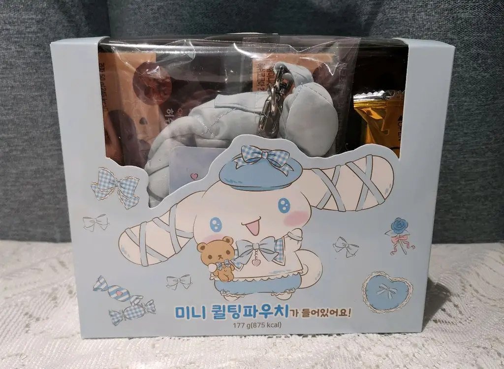 세븐일레븐 시나모롤 미니 퀼팅 퀄팅 파우치 set 이미지