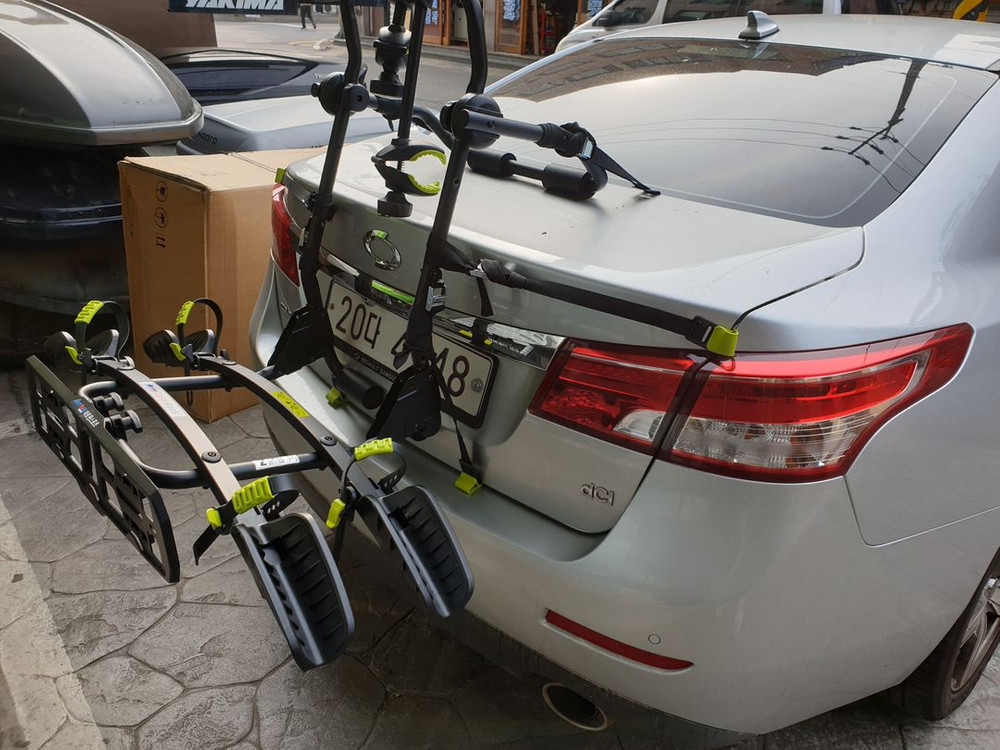 아트원 이지랙 2대용 및 버즈랙 파일럿2.3(2대용,3대용) 후미형자전거캐리어,견인볼 히치형 최저가 이미지