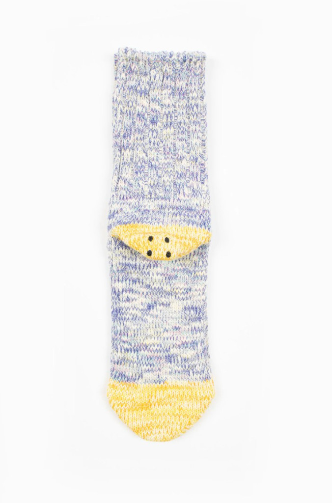 캐피탈 56피스3X1 립레인보위 해피힐 퍼플그레이 양말(새상품)--2