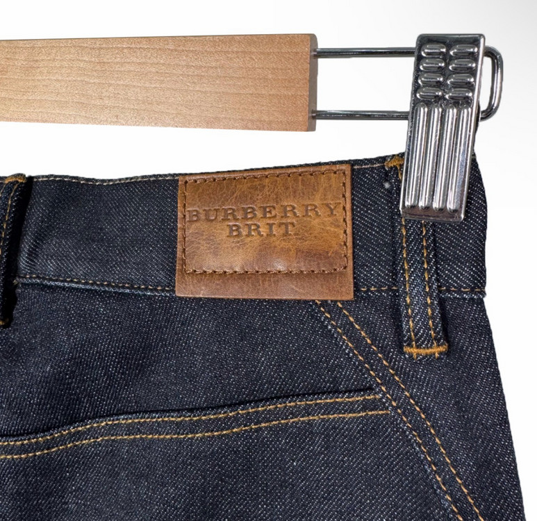 [36] 버버리 여성 데님 미디 치마 스커트 인디고 블루 44820912--5