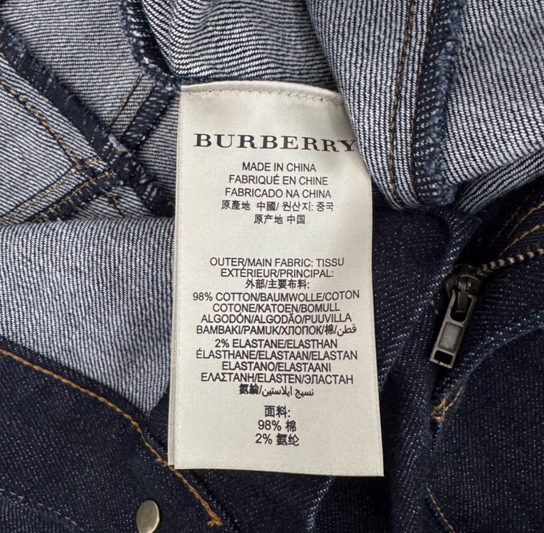 [36] 버버리 여성 데님 미디 치마 스커트 인디고 블루 44820912--7