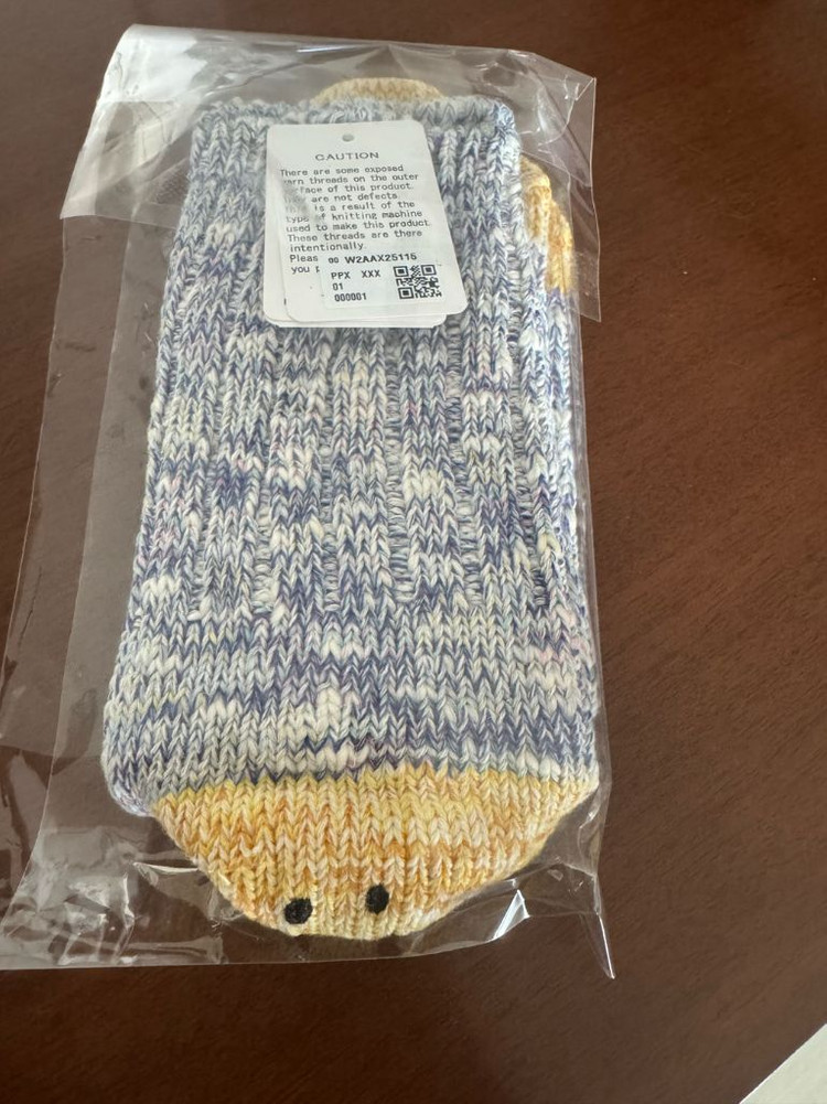 캐피탈 56피스3X1 립레인보위 해피힐 퍼플그레이 양말(새상품)--7