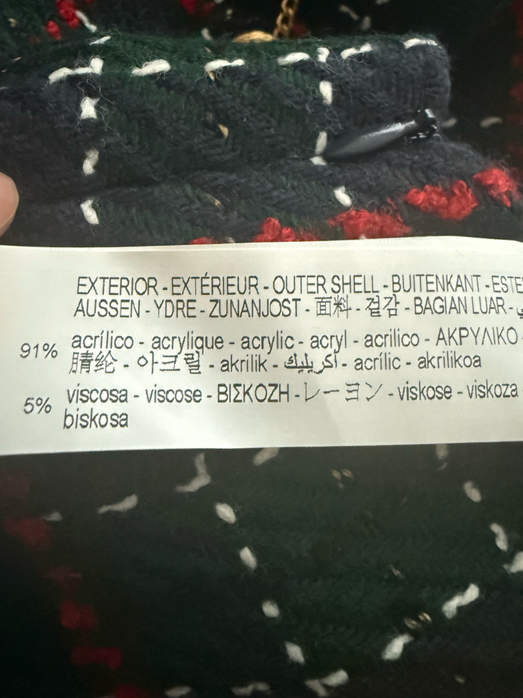 자라 체크스커트--2