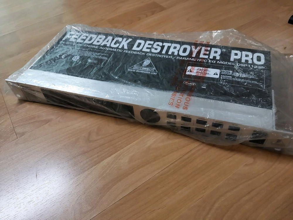 미사용 베링거(Behringer)의 FEEDBACK PRO DSP1124P 하울링 제거기--1