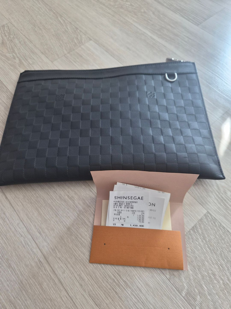 루이비통 다미에 클러치백--3