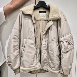 시스템옴므 양털 베이지 자켓 100