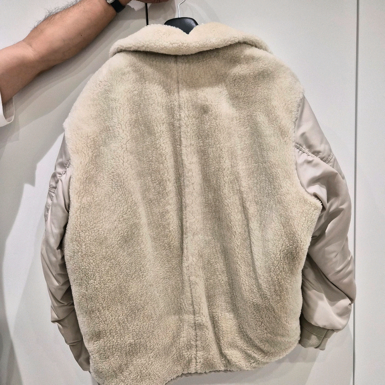 시스템옴므 양털 베이지 자켓 100--1