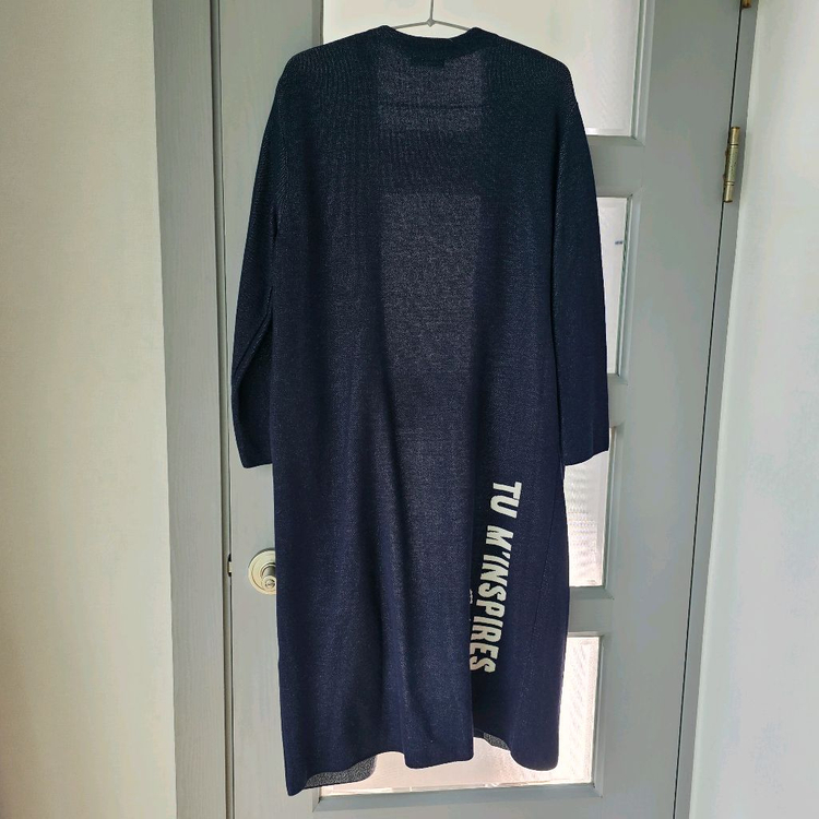 55~77/베네통 여성롱 니트 가디건--1