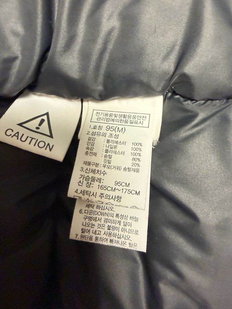 [M] 노스페이스 1992 눕시 다운 차콜(칸예패딩)--5