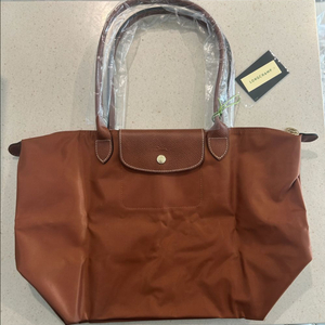 롱샴 르 플리아쥬 오리지널 숄더백 라지 코냑 L1899 089 504