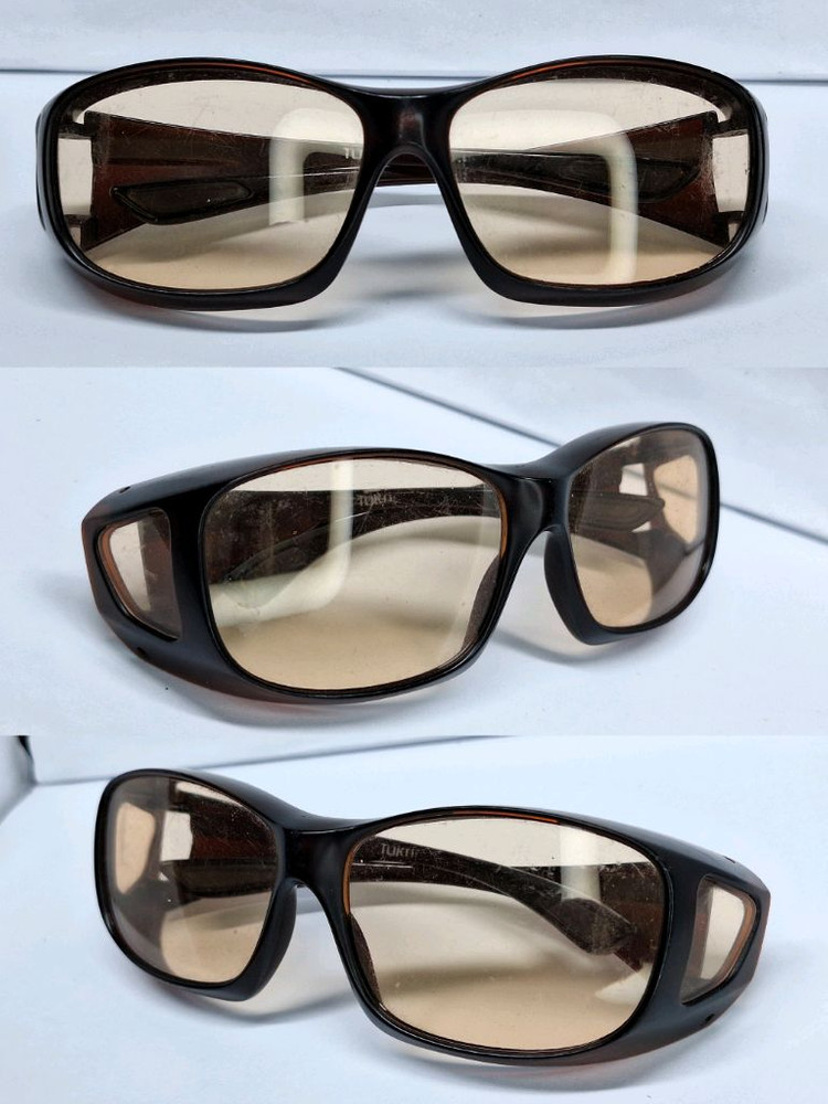 일본 빈티지 고글형 브라운 앰버 선글라스 토카이 레트로 유니트 고프코어 패션 수입 아이웨어 클래식 y2k 스트릿--2