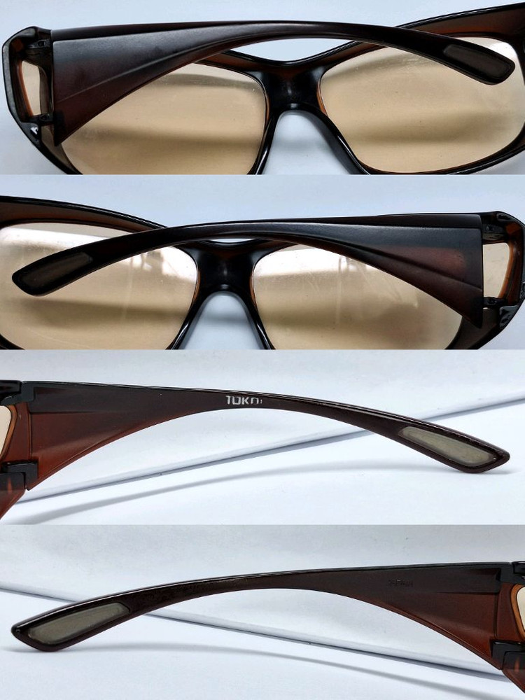 일본 빈티지 고글형 브라운 앰버 선글라스 토카이 레트로 유니트 고프코어 패션 수입 아이웨어 클래식 y2k 스트릿--3