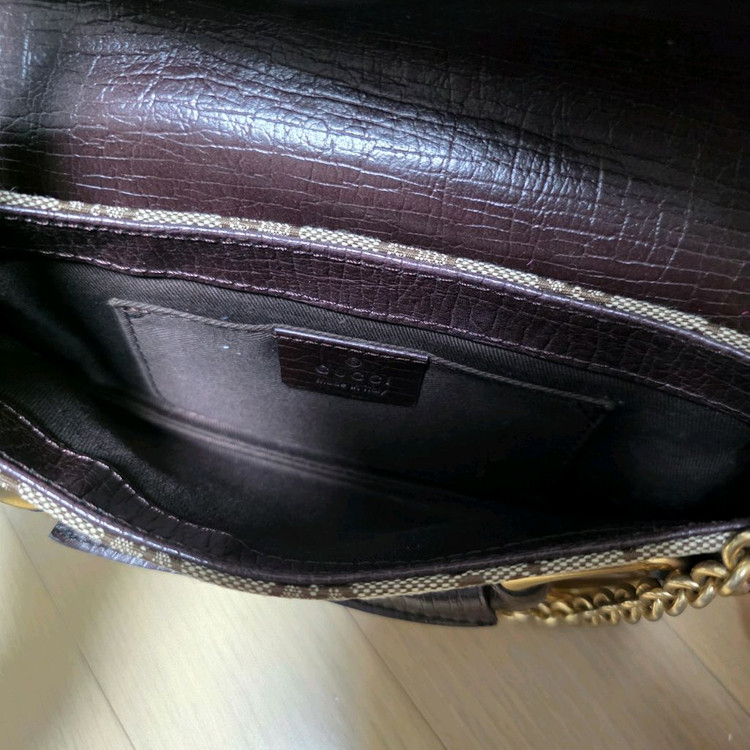 구찌 정품 GG 홀스빗 체인 숄더백--7