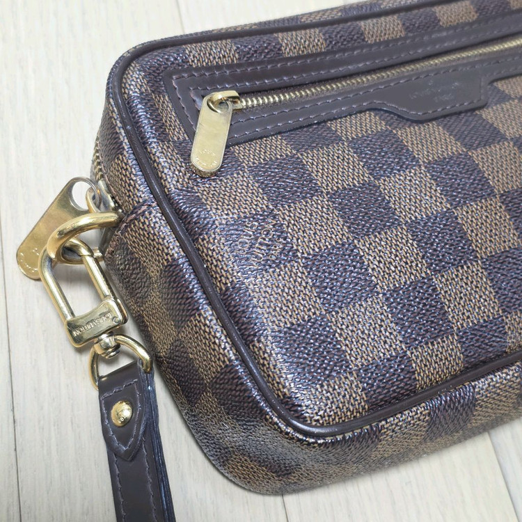 루이비통 다미에 에벤 포쉐트 빌렛 마카오 클러치--5