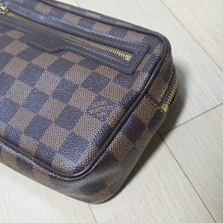 루이비통 다미에 에벤 포쉐트 빌렛 마카오 클러치--6