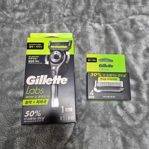 질레트랩스 딥클렌징바 면도기 세트 + 면도날 4개 새상품