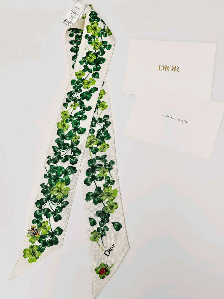 디올(Dior) 럭키 클로버 실크 미차 스카프 (새상품) 이미지