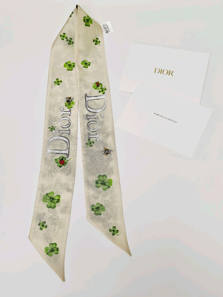 디올(Dior) 럭키 클로버 실크 미차 스카프 (새상품) 이미지