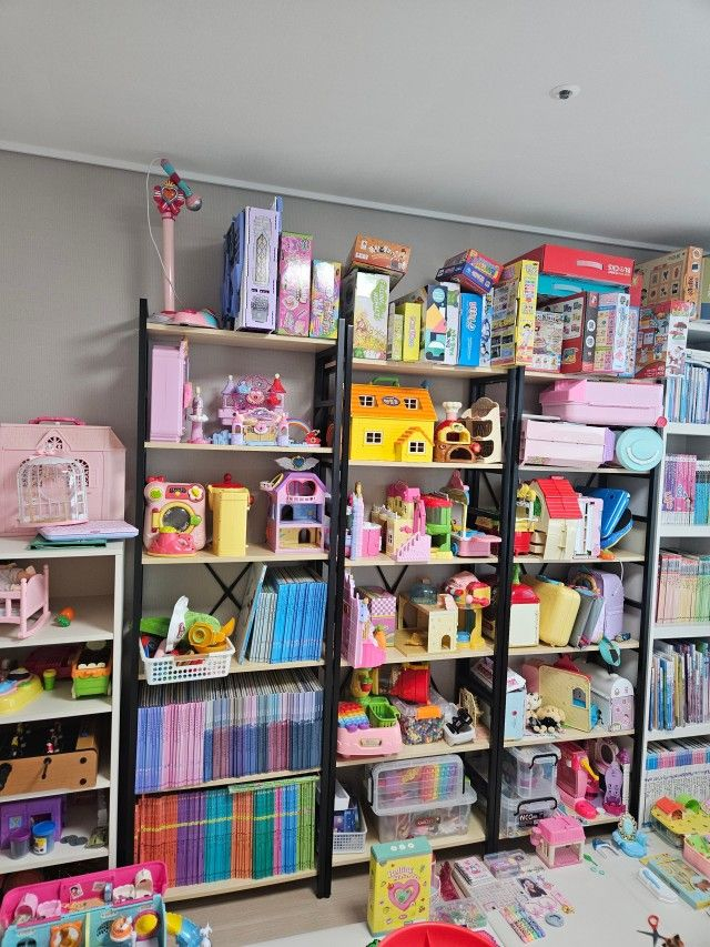 [최저가]튼튼 철제 책장 수납장 3단 4단 5단 6단 원목 정리 진열 선반--4