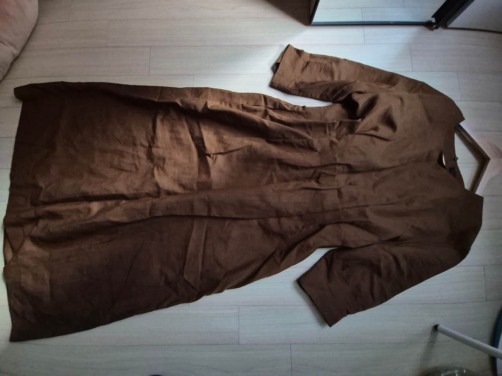 자라 플리츠 미디 원피스--3