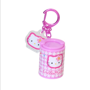 정품) 헬로키티 카오하나 코인 실린더 키링 동전지갑 코인케이스 핑크