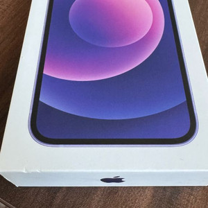 아이폰12퍼플 128GB 정품상자와 정품 케이블