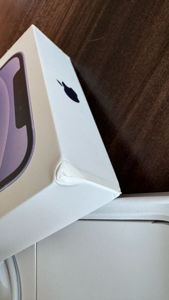 아이폰12퍼플 128GB 정품상자와 정품 케이블--5