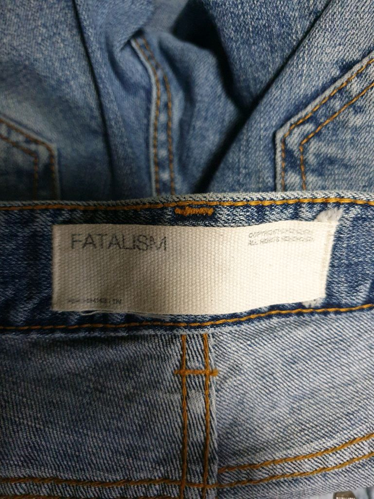 페이탈리즘 FAS-040414/S 그리쉬 블루 크롭 데님팬츠 (32) 이미지