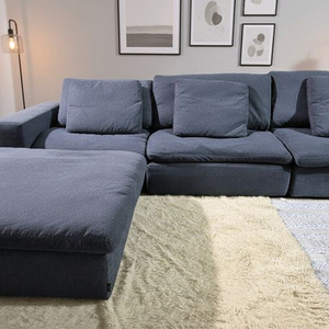 까사미아 캄포 클래식 블루 4인 소파+스툴(커버세탁완료