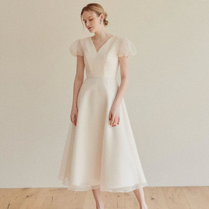 [포마이시스] 피치퍼프 드레스 (돌잔치 맘드레스, 2부 드레스)