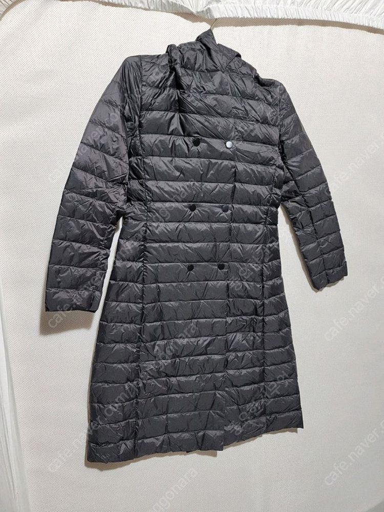 봄 가을 초겨울 환절기 가벼운 경량패딩 덕다운 롱패딩 검정색--6