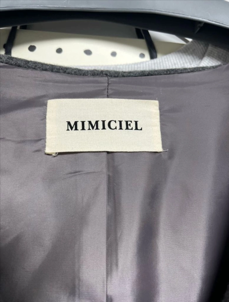 미미씨엘 핸드메이드 울 후드코트 이미지