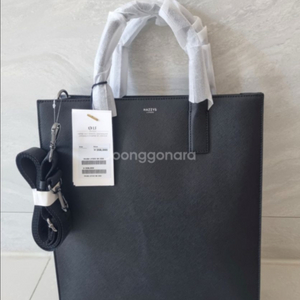 헤지스 악세서리 남성 populet 단색 소가죽 토트백