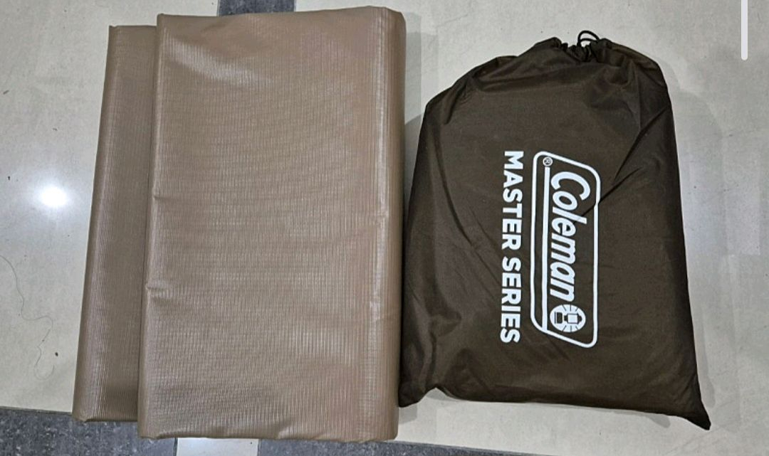 캠핑 콜맨 웨더마스터 코쿤3, 클리어월, 이너그라운드시트, 스퀘어타프 L 미사용품 세트 판매--3