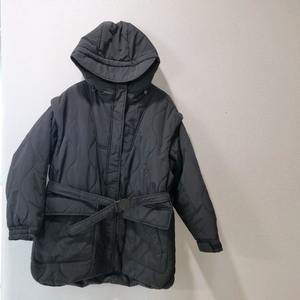 쥬시꾸뛰르 벨트 퀼팅 패딩코트 / 상태좋음조끼로도가능