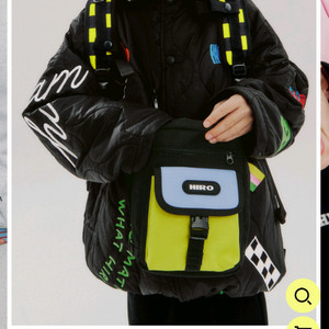 (20%할인가)히로 컬러 미니 크로스백 블랙 미개봉 새제품