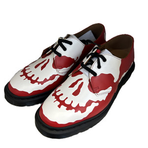 닥터마틴 1461 스컬 (화이트/레드)