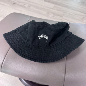 스투시 스탁로고 버킷햇 블랙