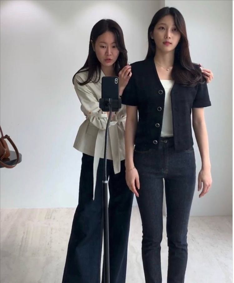 시에 로쉐 니트 하프 자켓 s--1