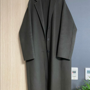 시스템 제로코트 캐시 모 롱코트 카키