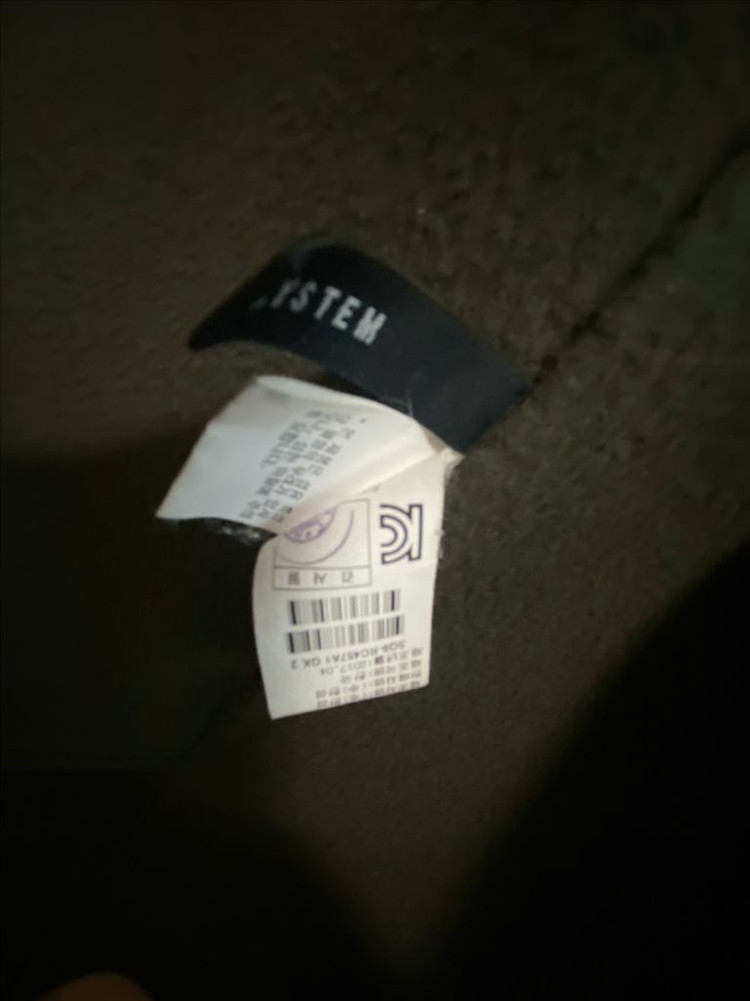 시스템 제로코트 캐시 모 롱코트 카키--3