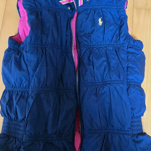 폴로 랄프로렌 걸즈 여아 양면 패딩 조끼 M(8/10)