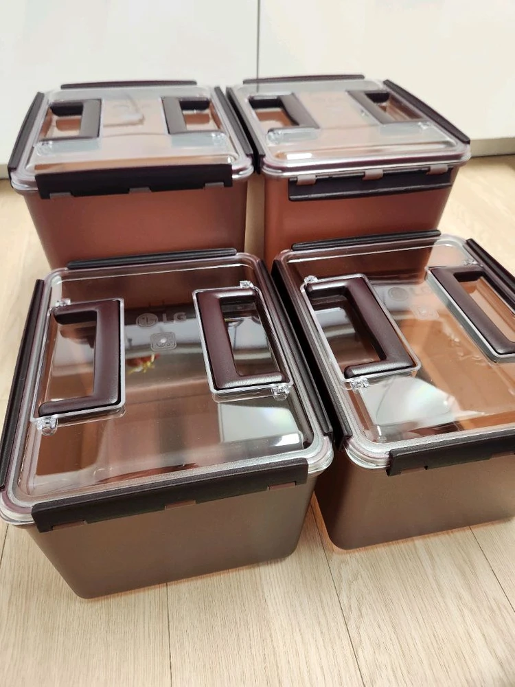 엘지LG 핏앤맥스 김치냉장고 김치통 4개 이미지