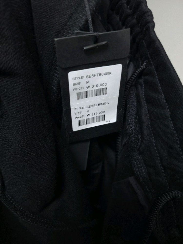 [새상품] 송지오옴므 지제로 트랙 조거팬츠 블랙 M--10