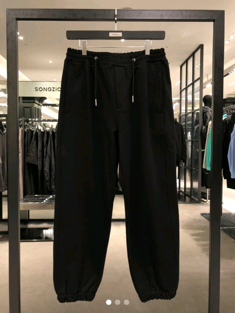 [새상품] 송지오옴므 지제로 트랙 조거팬츠 블랙 M--3