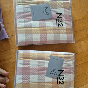 미사용새상품 시몬스N32 토퍼 체크슬리브 SS 2개